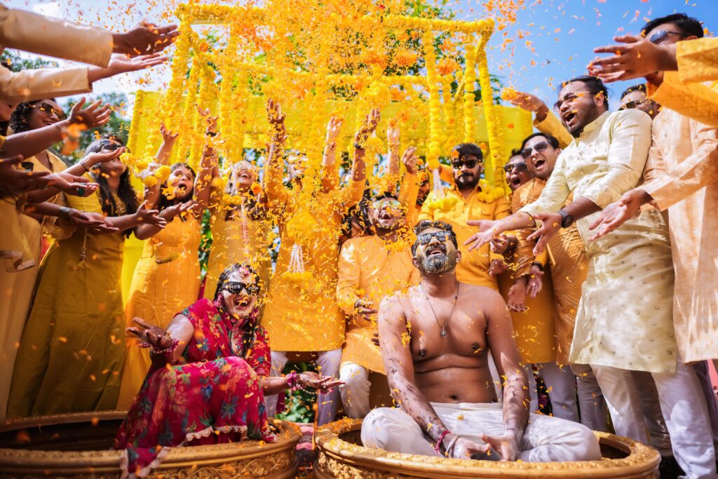 North India haldi ceremony