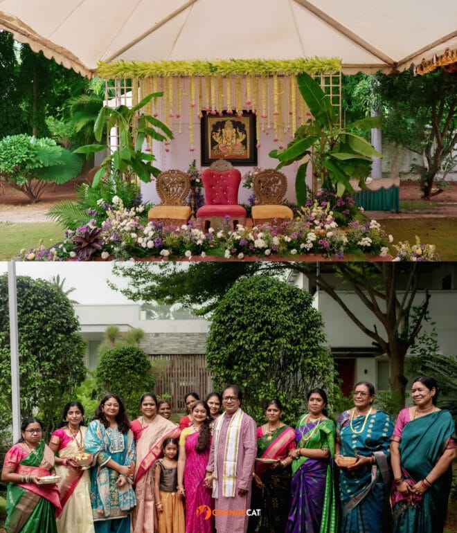 Collage of the 2 images from Telugu pellikkuthuru photography