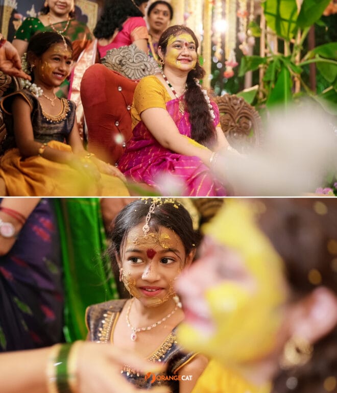 Collage of the 2 images from Telugu pellikkuthuru photography